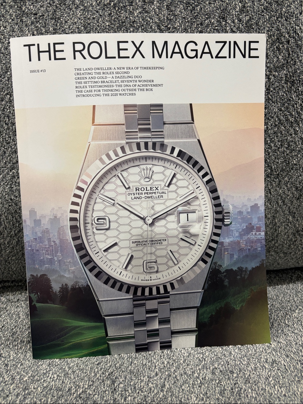 Official Rolex Mens Watch Magazine Cover